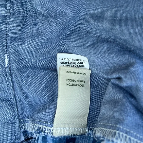 L.L. Bean Favorite Fit Patchwork Checkered Madras Cotton Preppy Shorts - 14 - Picture 7 of 10